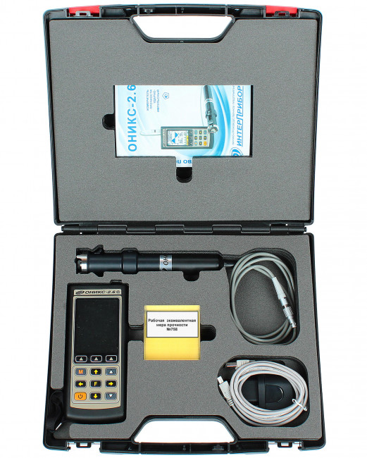 Измеритель прочности бетона ОНИКС-2.6 версия 1 со встроенным пирометром Измеритель прочности бетона ОНИКС-2.6 версия 1 со встроенным пирометром