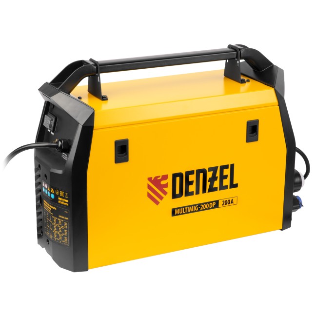 Аппарат инверторный полуавтоматической сварки MultiMIG-200DP Synergy Double Pulse Denzel Аппарат инверторный полуавтоматической сварки MultiMIG-200DP Synergy Double Pulse Denzel