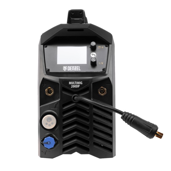 Аппарат инверторный полуавтоматической сварки MultiMIG-200DP Synergy Double Pulse Denzel Аппарат инверторный полуавтоматической сварки MultiMIG-200DP Synergy Double Pulse Denzel