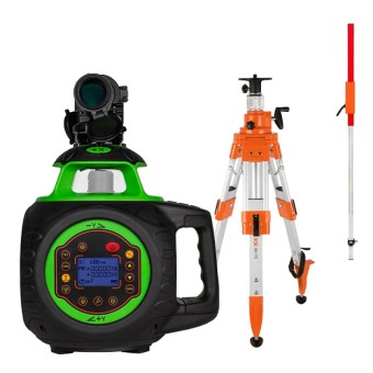 Комплект: ротационный нивелир AMO ROTOR 600G + штатив, рейка Комплект: ротационный нивелир AMO ROTOR 600G + штатив, рейка