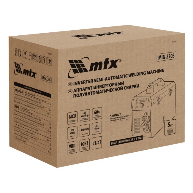 Аппарат инверторный полуавтоматической cварки MIG-220S MTX Аппарат инверторный полуавтоматической cварки MIG-220S MTX