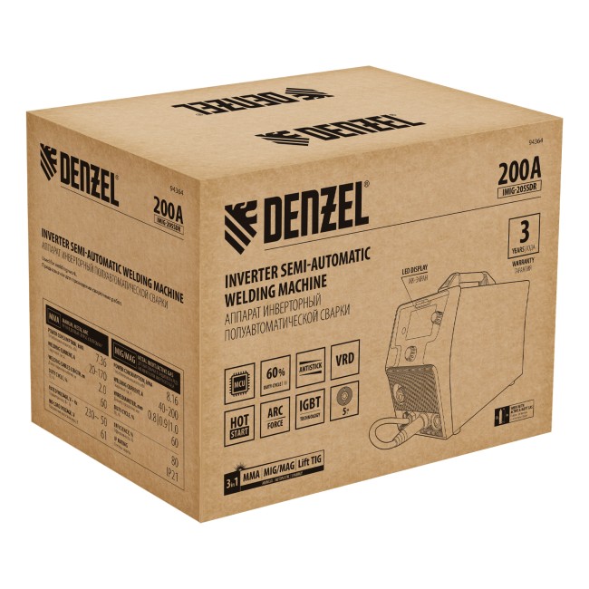 Сварочный полуавтомат IMIG-205SDR Denzel