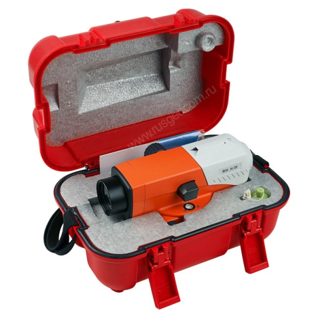 Комплект оптический нивелир RGK N-38 с поверкой + штатив S6-N + рейка AMO S3 Комплект оптический нивелир RGK N-38 с поверкой + штатив S6-N + рейка AMO S3