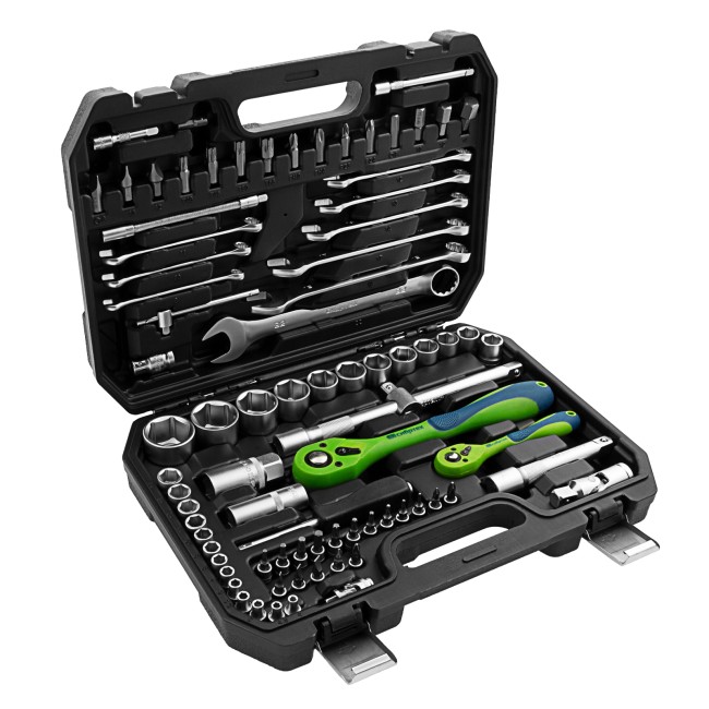 Набор инструментов 1/2", 1/4" CrV 82 предмета Сибртех Набор инструментов 1/2", 1/4" CrV 82 предмета Сибртех