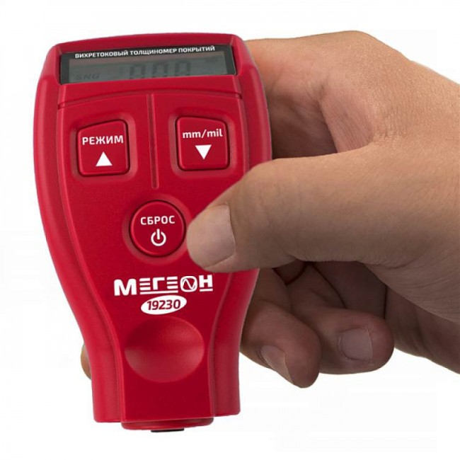 Толщиномер лакокрасочного покрытия автомобиля МЕГЕОН 19230 Толщиномер лакокрасочного покрытия автомобиля МЕГЕОН 19230