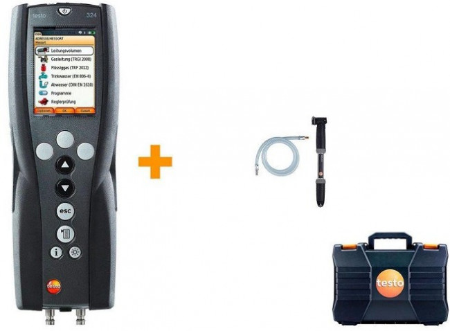 Базовый комплект манометра Testo 324 Базовый комплект манометра Testo 324