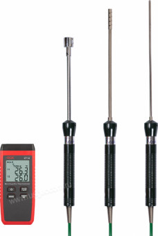 Термометр RGK CT-12 с зондом температуры воздуха TR-10A, поверхностным зондом TR-10S и погружным зондом температуры TR-10W