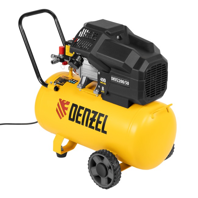 Компрессор воздушный коаксиальный DKV2200/50 Х-PRO Denzel Компрессор воздушный коаксиальный DKV2200/50 Х-PRO Denzel