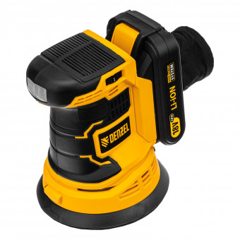 Машина шлифовальная эксцентриковая аккумуляторная COS-125 Denzel Машина шлифовальная эксцентриковая аккумуляторная COS-125 Denzel