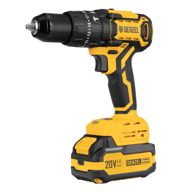 Дрель-шуруповерт аккумуляторная ударная CIDH-BL-20 Denzel