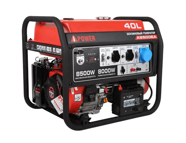 Бензиновый генератор A-iPower A8500EA + блок автозапуска A-iPower 400 В, 25 А Бензиновый генератор A-iPower A8500EA + блок автозапуска A-iPower 400 В, 25 А