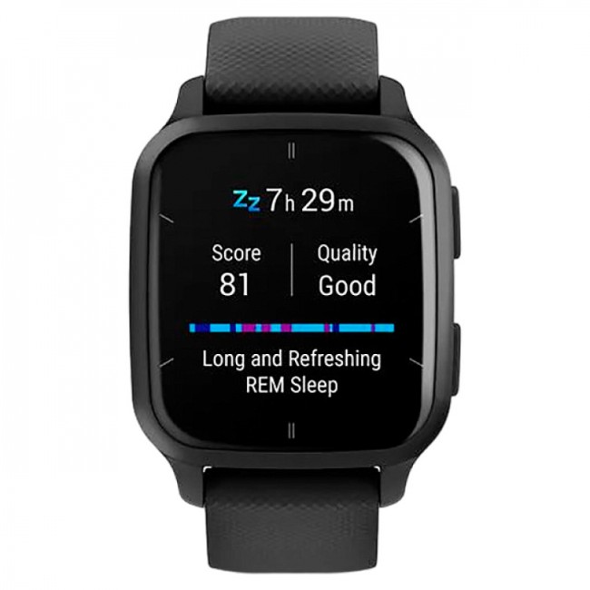 Часы Garmin Venu Sq 2 Music Edition черный с серым алюминиевым безелем Часы Garmin Venu Sq 2 Music Edition черный с серым алюминиевым безелем