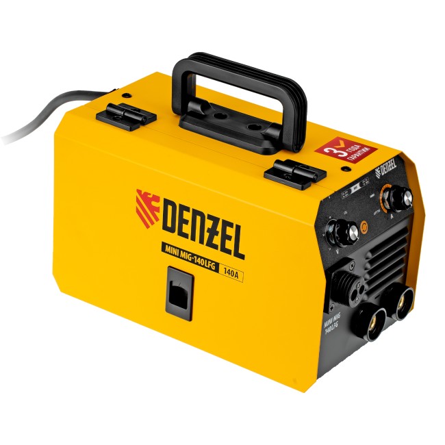 Аппарат инвертор. полуавтомат. сварки Mini MIG-140LFG, 140 А, ПВ 60% Denzel Аппарат инвертор. полуавтомат. сварки Mini MIG-140LFG, 140 А, ПВ 60% Denzel