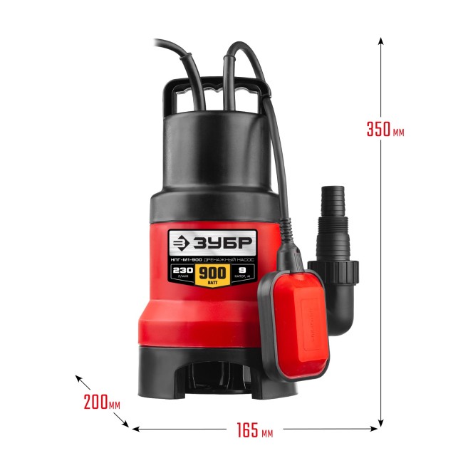 Дренажный насос для грязной воды НПГ-М1-900 ЗУБР 900 Вт Дренажный насос для грязной воды НПГ-М1-900 ЗУБР 900 Вт
