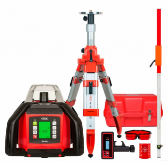 Комплект: ротационный нивелир RGK SP-500 + штатив RGK SH-170, рейка RGK LR-2 Комплект: ротационный нивелир RGK SP-500 + штатив RGK SH-170, рейка RGK LR-2