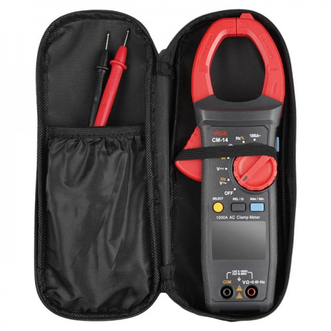 Токоизмерительные клещи RGK CM-14 с поверкой Токоизмерительные клещи RGK CM-14 с поверкой