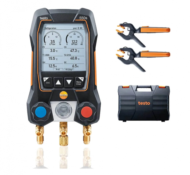 Цифровой манометрический коллектор Testo 550s комплект 2 в кейсе