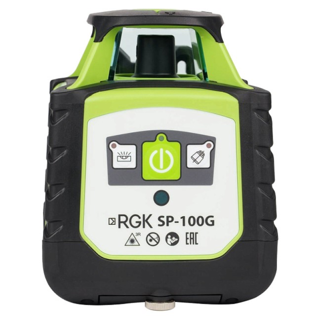 Комплект: ротационный нивелир RGK SP-100G + миллиметровый приёмник излучения RGK LD-88G Комплект: ротационный нивелир RGK SP-100G + миллиметровый приёмник излучения RGK LD-88G
