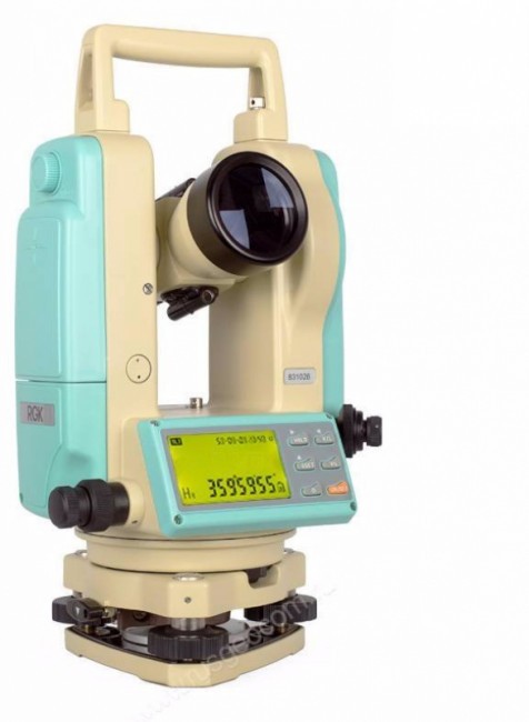 Комплект теодолит RGK T-02 (лазерный отвес) штатив рейка - 3 в 1 Комплект теодолит RGK T-02 (лазерный отвес) штатив рейка - 3 в 1